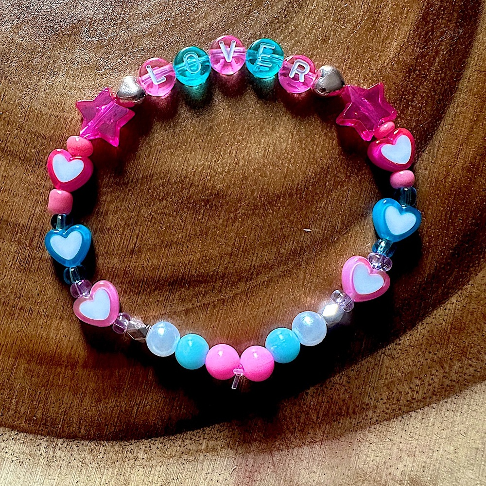 5 for $20 Taylor Swift Handmade Friendship Beaded Bracelet
“Lover”